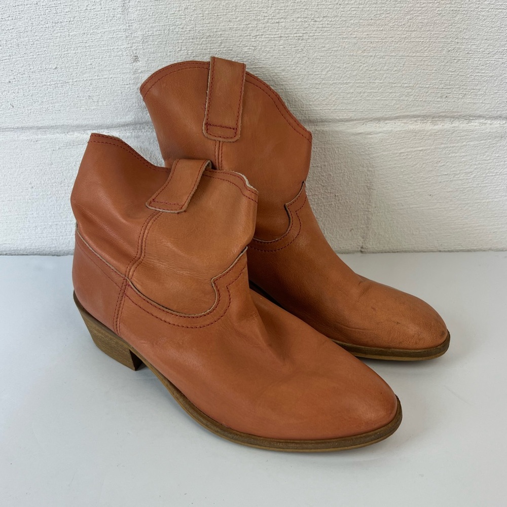 Musse & Cloud Leather Western Ankle Boots, 38